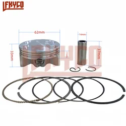 Scooter Engine Part 62mm +200 Big Bore for Honda WW150AM PCX150 SH150 ABS PCX160 ADV Stylo Vario 160CC Piston Rings Pin 14mm Kit