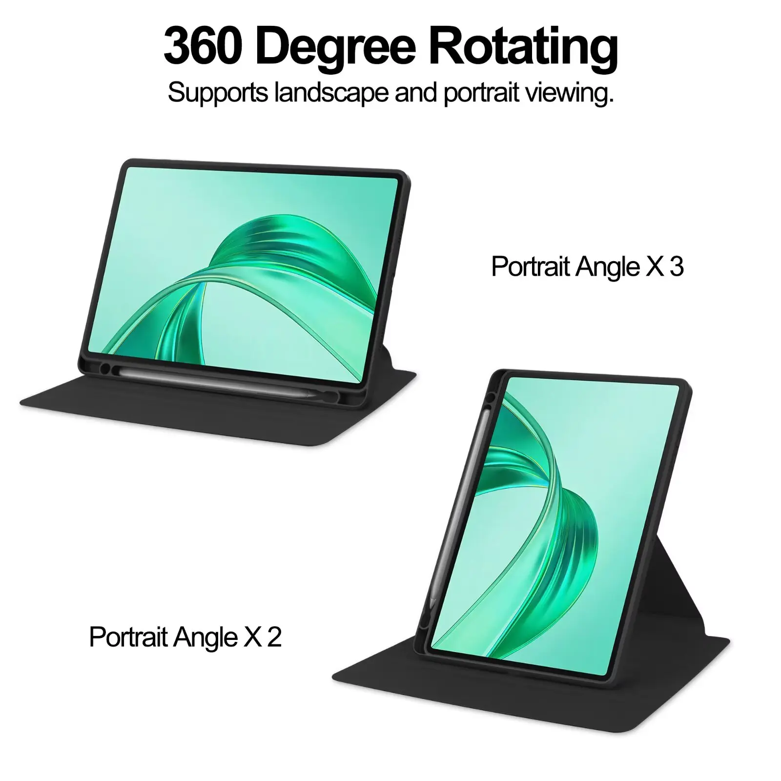 

Кожаный чехол для Honor Pad X8a, 11 дюймов, складывается в три перед поддержкой прозрачного слота для ручки, вращение на 360 градусов