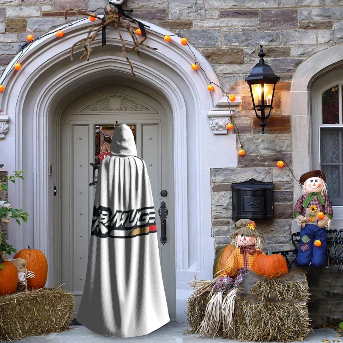 Mugen Motorsports Power Long Hooded Cloak Witch Medieval Costume Cosplay Cape HalloweenParty Adult Unisex - view 2