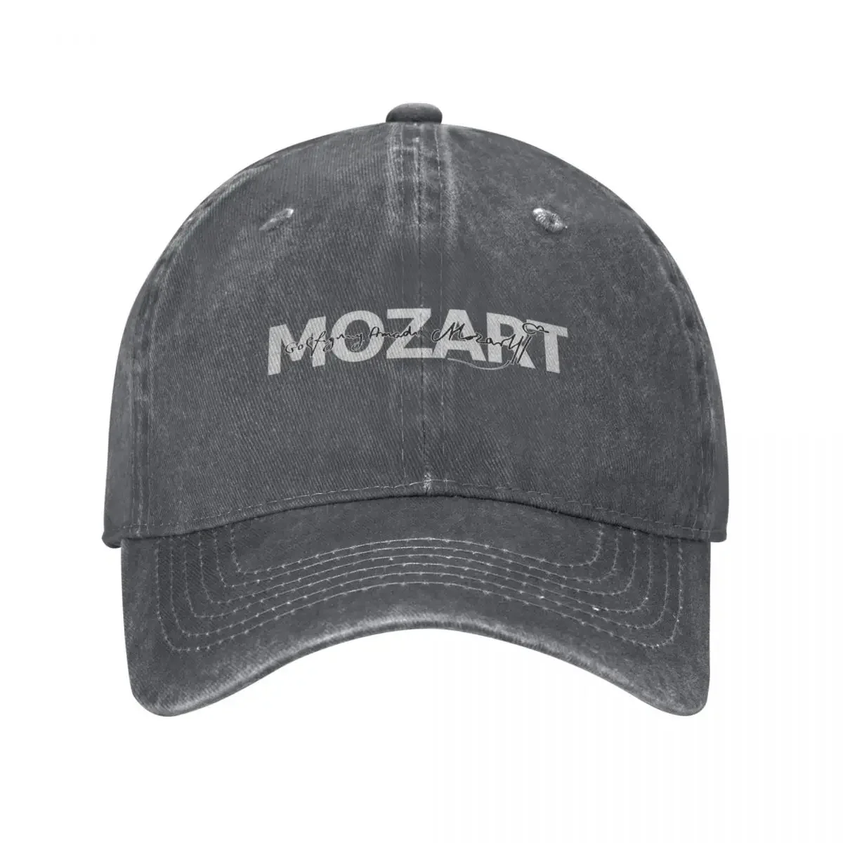 MOZART signature Baseball Cap men's big size hat cute Caps For Women Men's