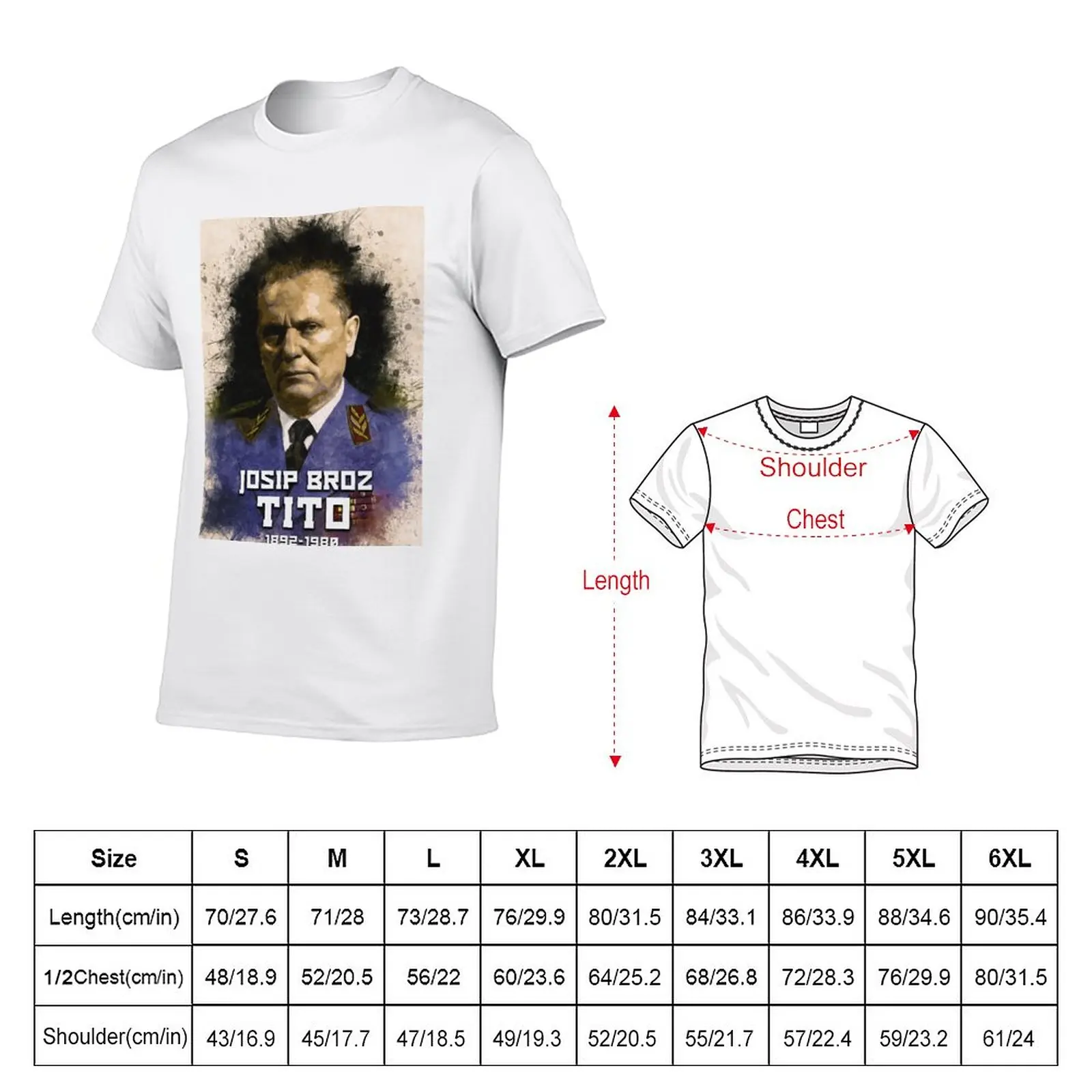 New Josip Broz Tito 1892 - 1980 the President of Yugoslavia SFRJ T-Shirt funny t shirts man clothes mens funny t shirts