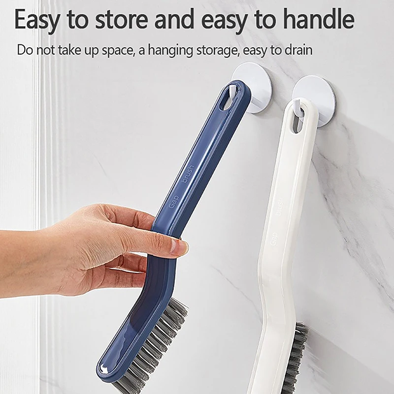 2-in-1Multipurpose Bathroom Tile Floor Gap Cleaning Brush Window Groove Brush Convenient Household Corner Cleaning Tools