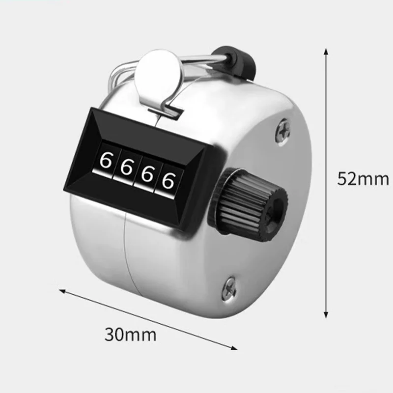 Convenient counter Metal Handheld Tally Counter 4-Digit Number Count Clicker Counter, Hand Mechanical Counters