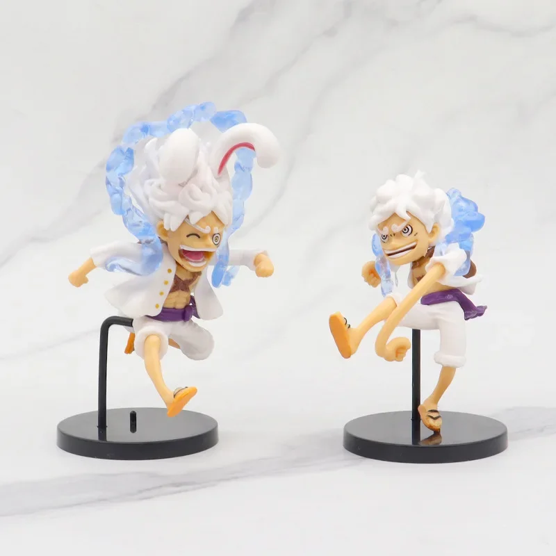 Uma peça anime luffy figura nika q ação bonito bolo ornamento estatueta modelo boneca brinquedos coleção decoração crianças presentes de aniversário