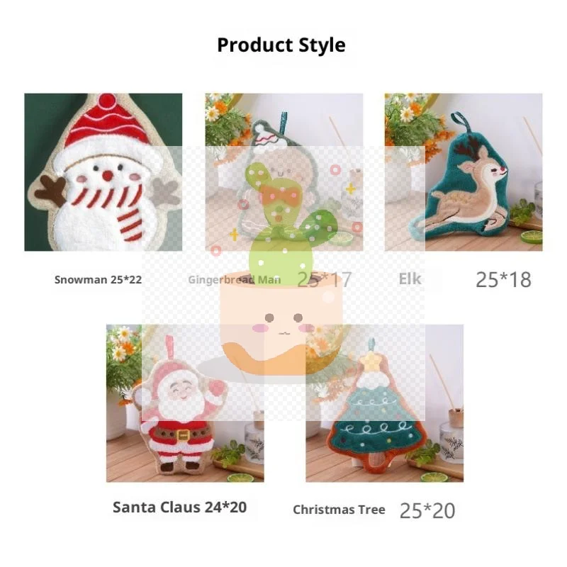 Рождественские полотенца Санта-Клауса из кораллового флиса, водопоглощающие быстросохнущие полотенца для рук, елочный колокольчик, кухня, ванная комната