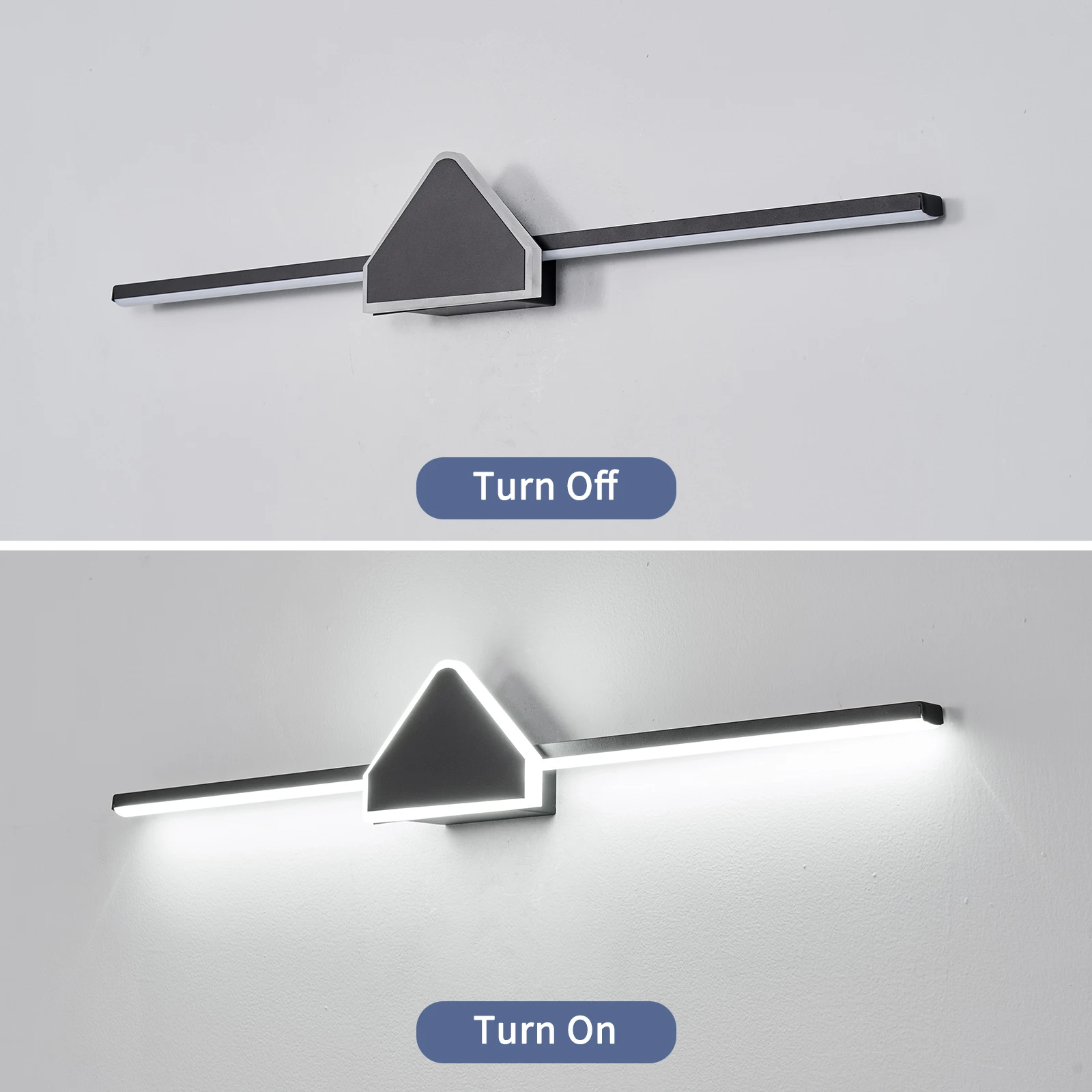 Modern Led mirrors for bed room Bathroom mirror makeup tables Black/White Wall Scone Lamp Indoor Mirror Bathroom Light Fixture
