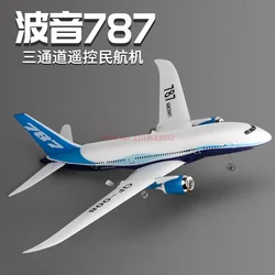 Boeing-avión planeador Qf008 con Control remoto para niños, Avión de ala fija de tres canales, 787g, Control remoto eléctrico, juguetes de regalo, nuevo, 2,4