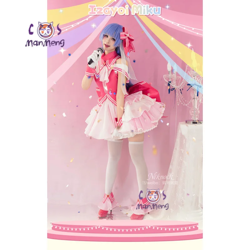

DATE A LIVE Izayoi Miku Anime Cosplay Costume Headwear gloves socks accessories prop Halloween party women sweet Lolita dress