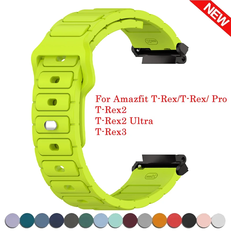 

Ремешок для часов Amazfit T-Rex 3/2/2 Ultra Сменный ремешок Correa Браслет для Huami Amazfit T-REX/T-REX Pro Силиконовый браслет