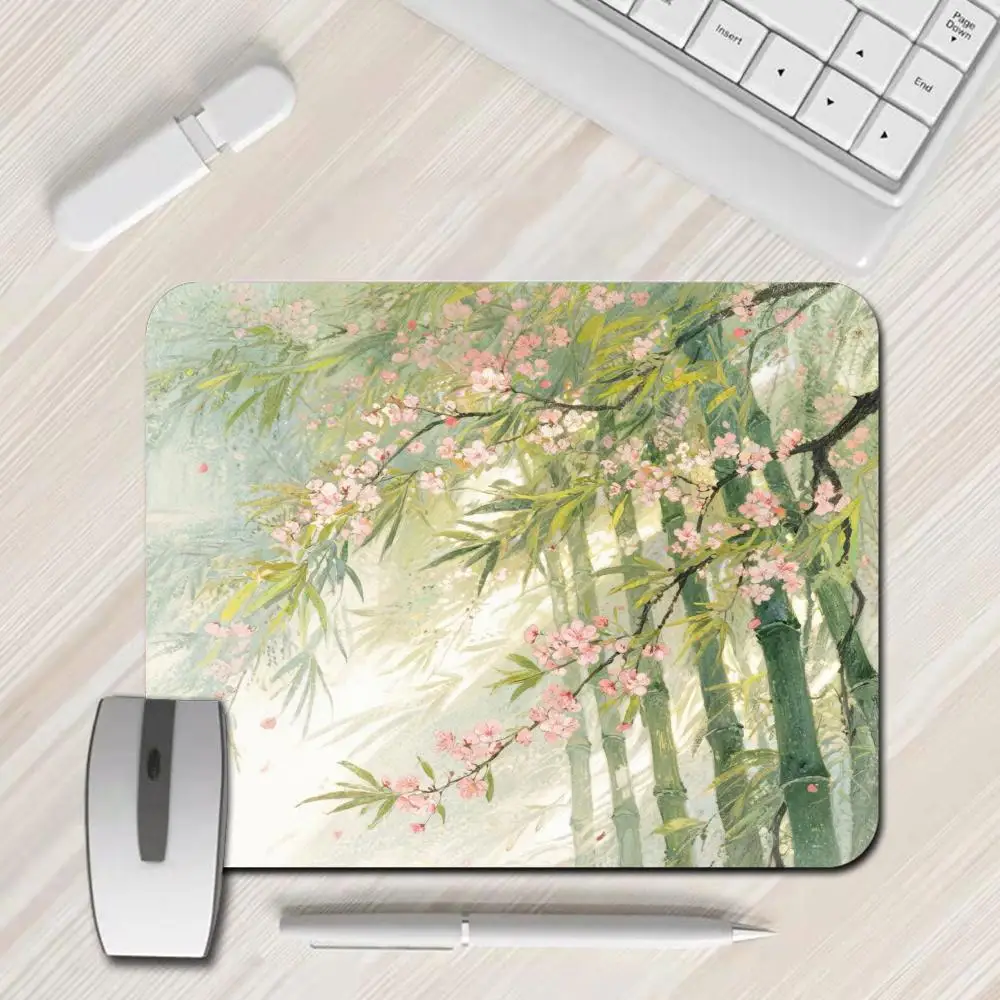 

Chinese style watercolor painting small mouse pad game mouse pad suitable for PC gamers desktop decoration