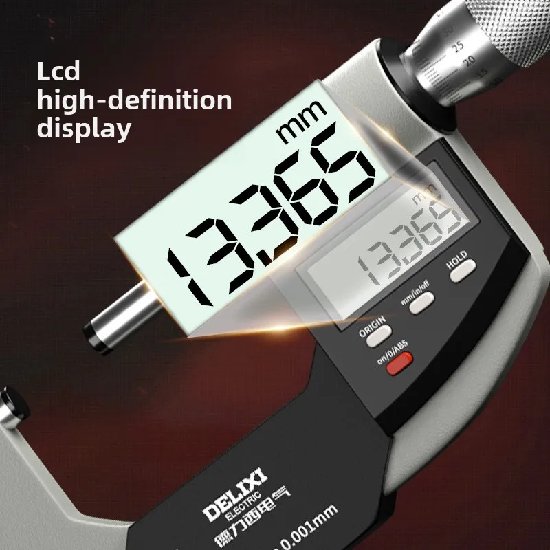 

Electrical outer diameter micrometer High precision digital display 0-25mm wall thickness spiral micrometer micrometer