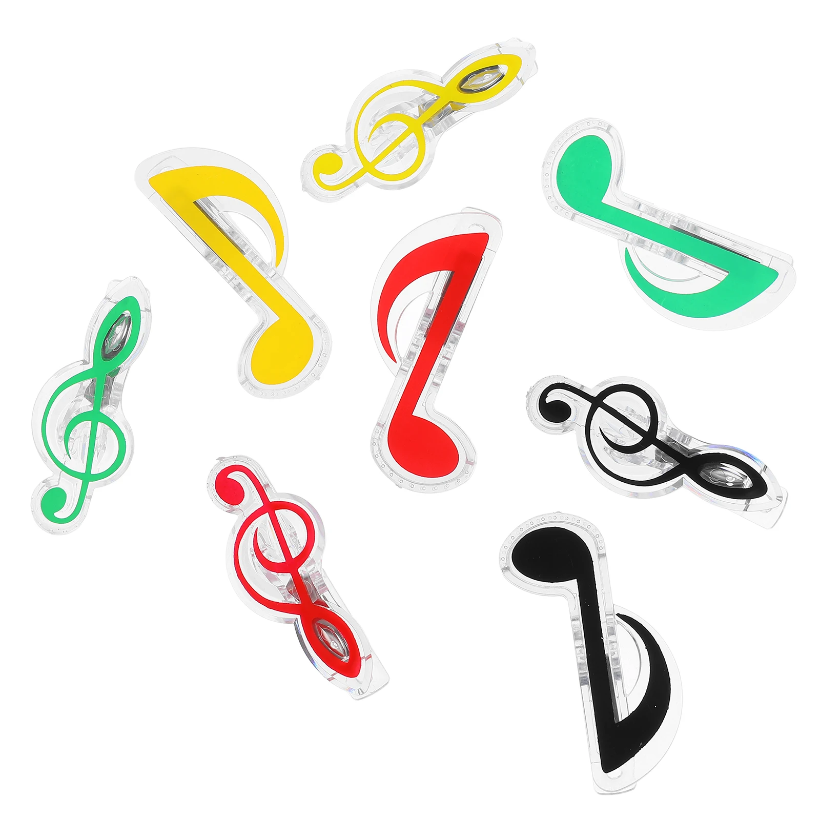 16 Pcs Bookmark Music Sheet Page Clips Musical Note Shape Paper Notation Holder Paperclip Folder