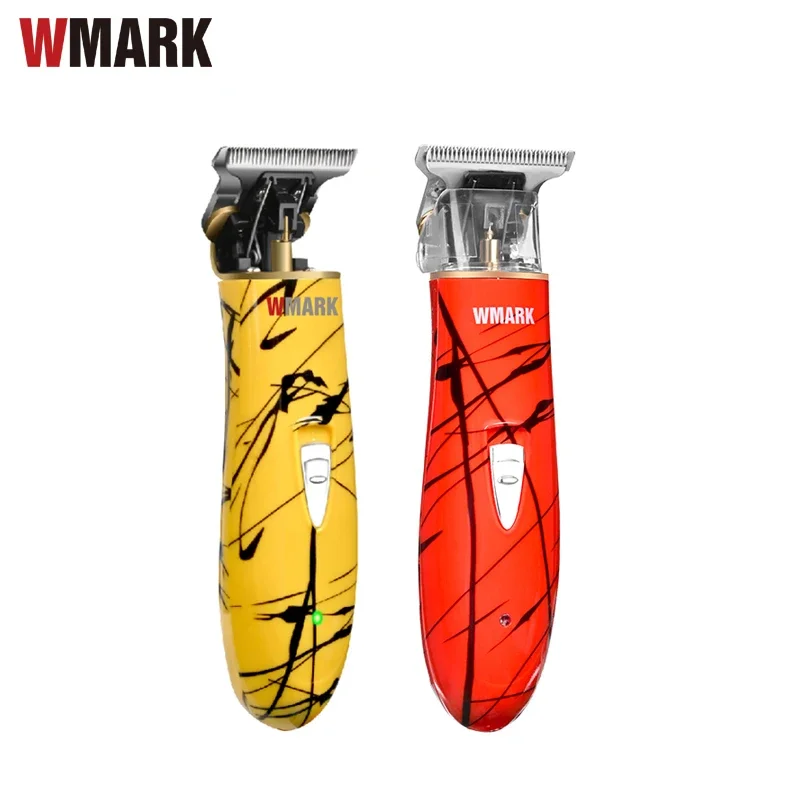 

WMARK NG-201 Yellow Red Oil Head sculpting Trimmer Beard clipper