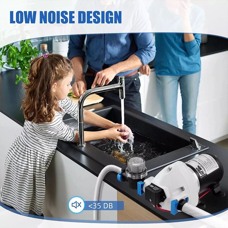 1 مجموعة RV التلقائي الذاتي فتيلة مجموعة مضخات المياه ل RV TRUMA أنظمة تخييم متنقل قافلة RV اكسسوارات 12 فولت 50PSI/3.4bar #5