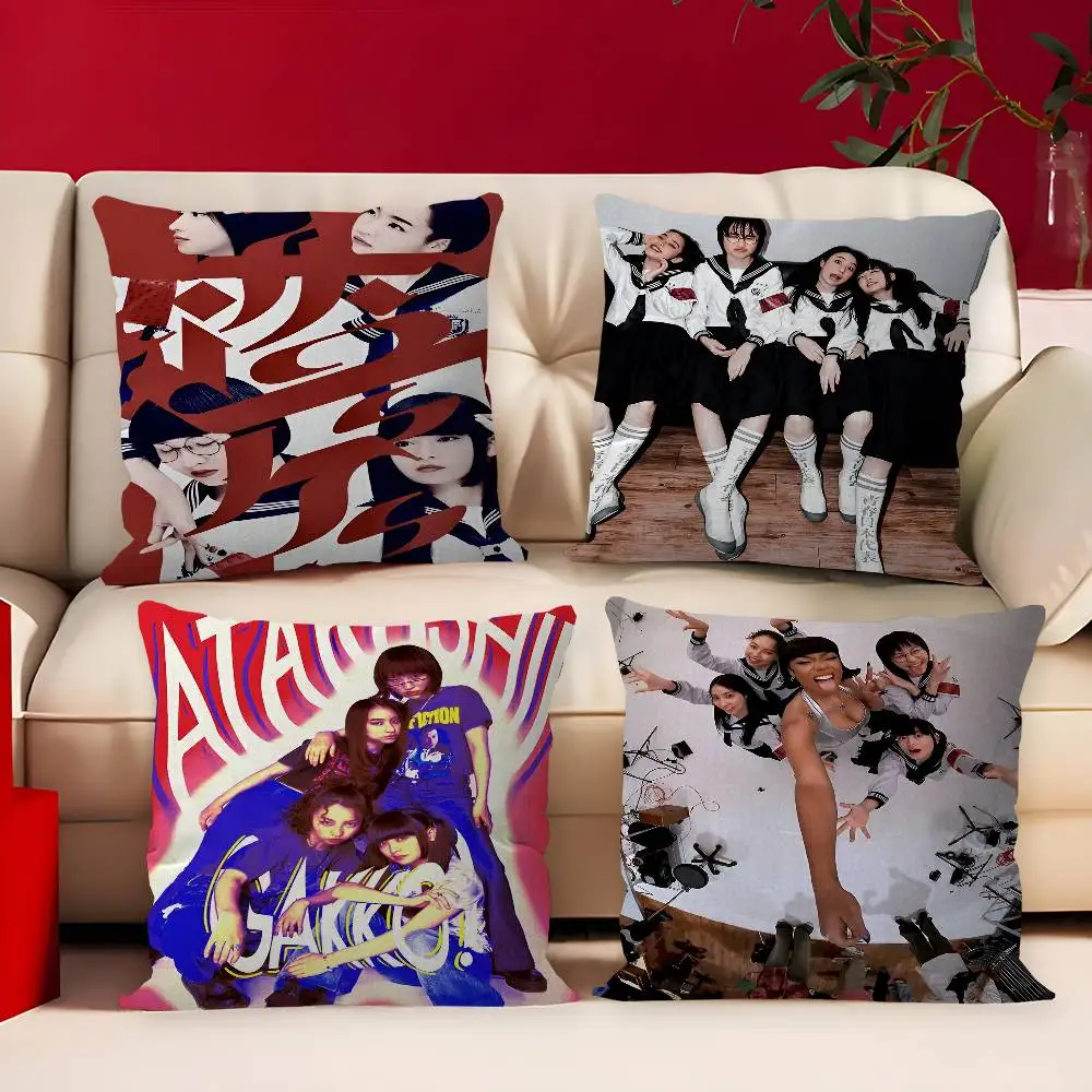 Atarashii Gakko Youth Band Pillowcase toon Gift Cushion Cover Bedroom Home Sofa Chair Seat Decor pillow case