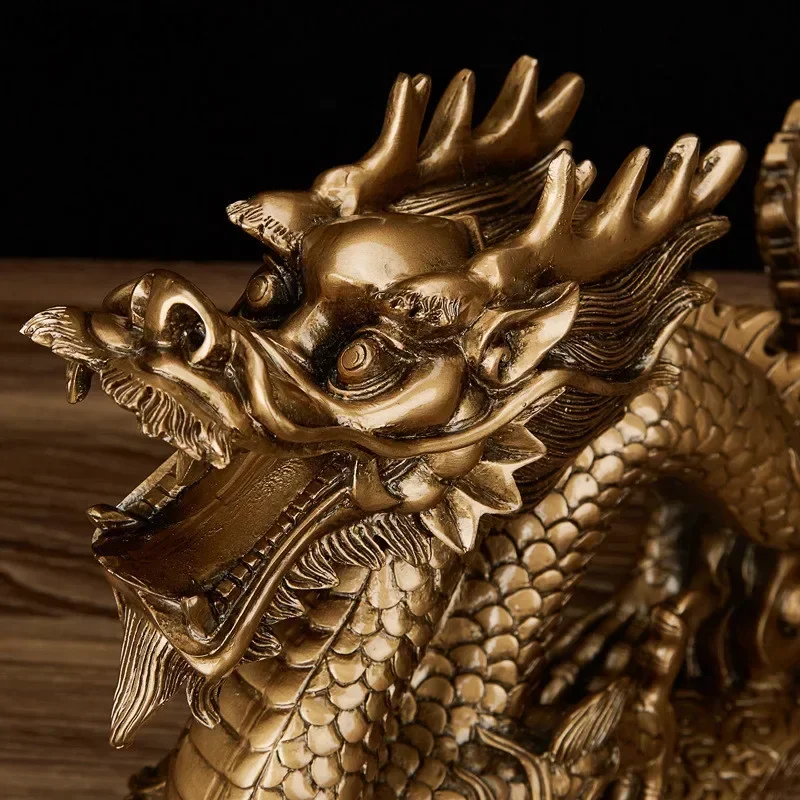 New Style Good Lucky Dragon Resin Decoration Living Room Bedroom Study Creative Decoration Shop Opening Auspicious Crafts