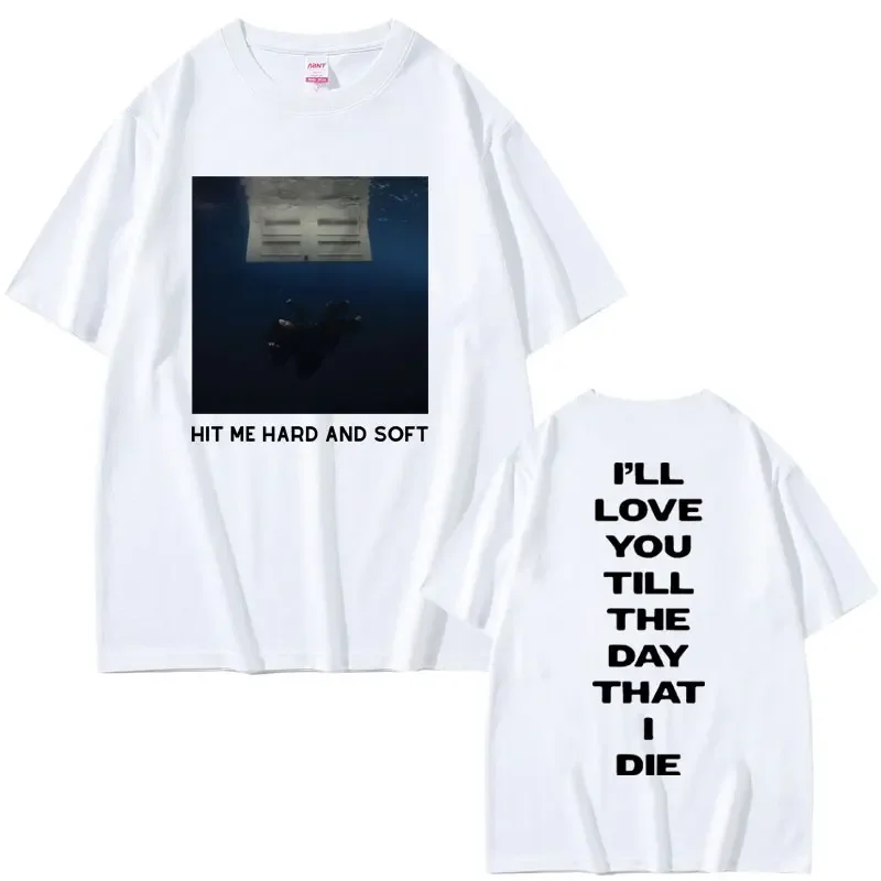 

2025 Tour Pattern Printed Summer T-shirt Heavy shoulder fashion trend Loose casual 100% cotton round neck short sleeve T-shirt