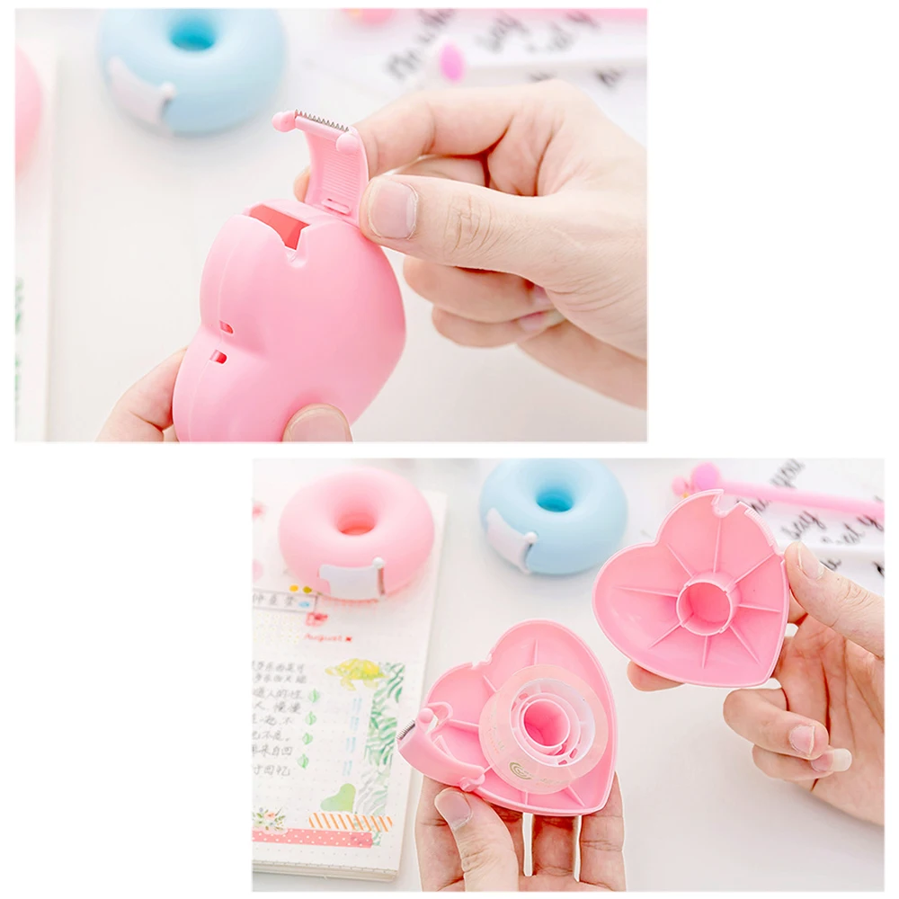 Macaron Candy Color Masking Tape Cutter Extension ciglia Tape Cutter Tape Dispenser Roller Tape Dispenser School Office