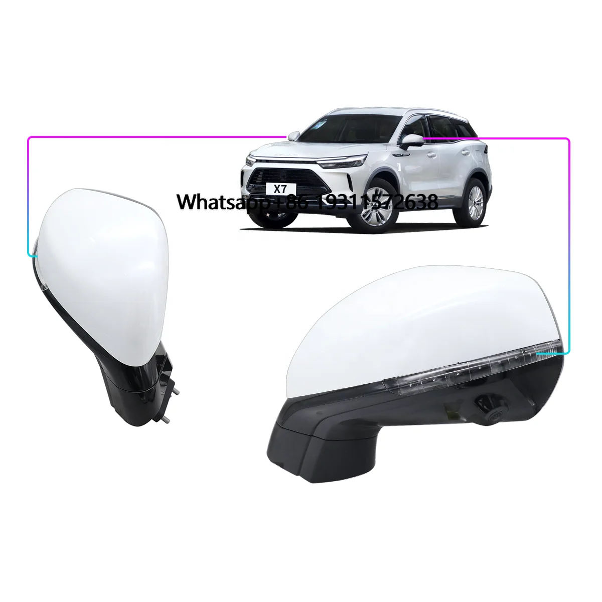 

For BAIC BEIJING X7 2021 External Reversing Mirror Folding Rearview Mirror Reflective Mirror P00004690