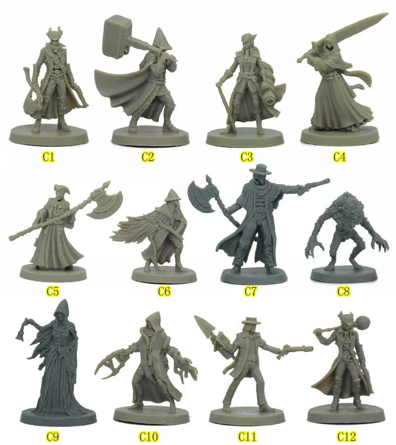 TRPG bbg jeu de société jeu miniature sangné COMPONENTS Hunters figurines de monstres