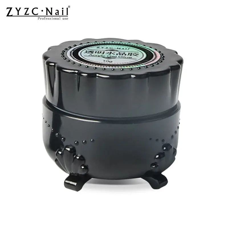 10ML ZYZC High Quality Professional Quick Building Nail Extend Tool Solid Extension UV Gel Nail Tips Glue Gel LED UV Lamp
