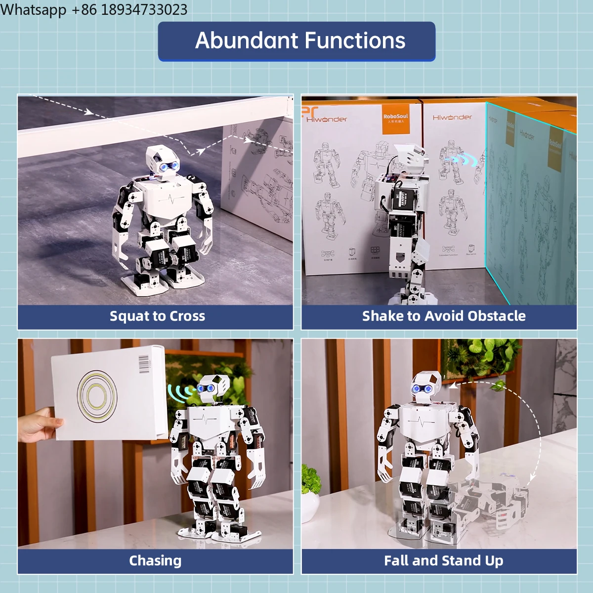 Picture 4: Hiwonder Tonybot with AI Vision Voice Interaction Supports Arduino Scratch Python Educational Programming Humanoid Robotic Kit
