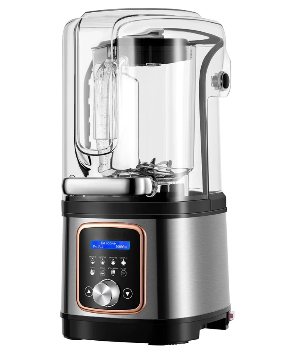 Commercial Blender with Soundproof Shield, Silent Blender for Kitchen,  Easy to Clean, High Speed Blender
