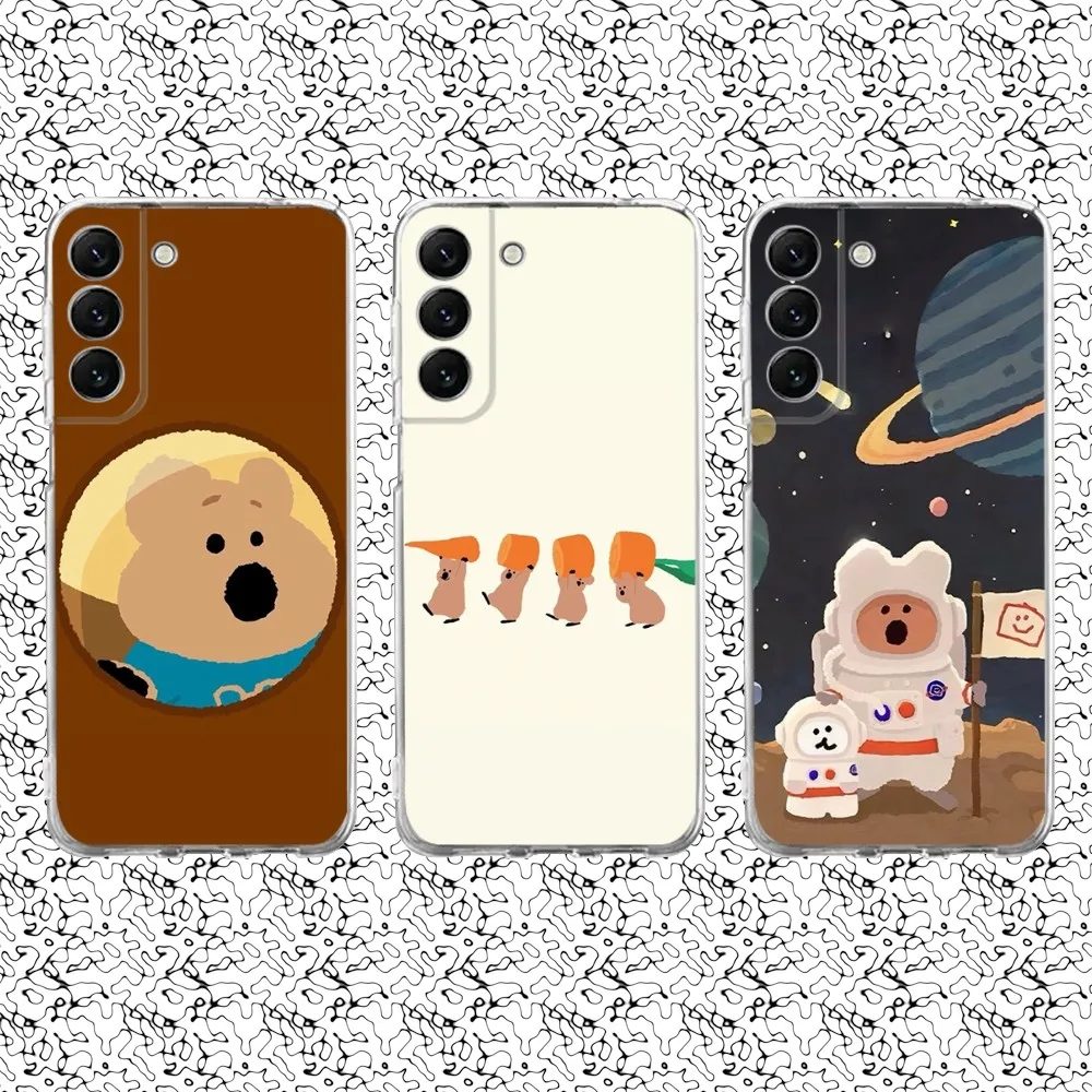 Koala D-Dinotaengs Korea Phone Case Silicone For Samsung S30,S23,21,22,20 Ultra,S20 FE lite,S10,9,PIus Note20ultra Cover Clear