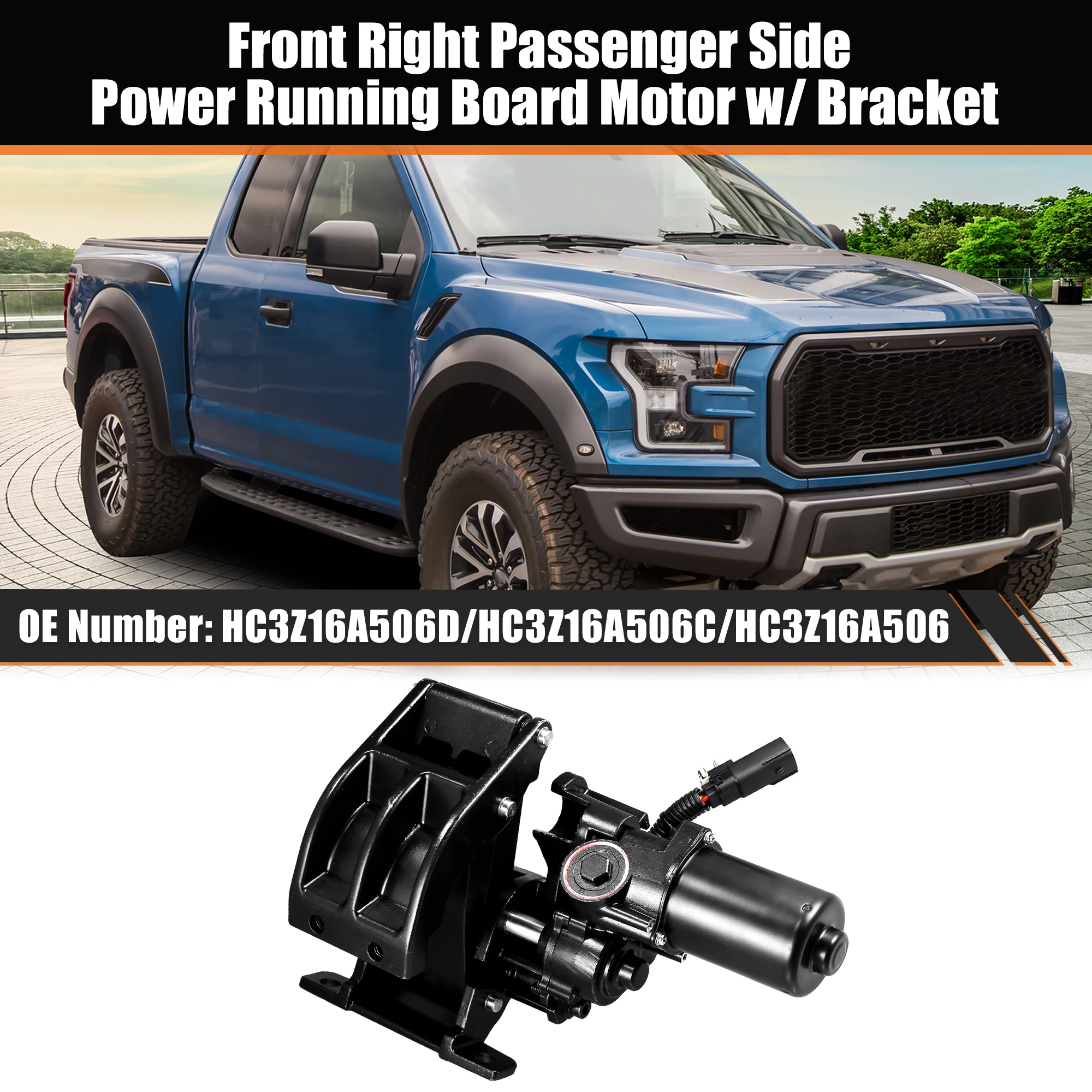 

UXCELL Front Right Passenger Side Power Running Board Motor Fit for Ford F250 2017 2018 2019 2020 with Bracket