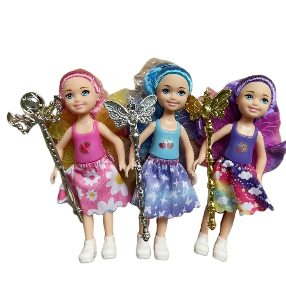 13cm Kelly Flower Fairy 5-inch Little Doll Ordinary Skin Reborn Bjd 1/12 Toys For Kids Birthday Gifts