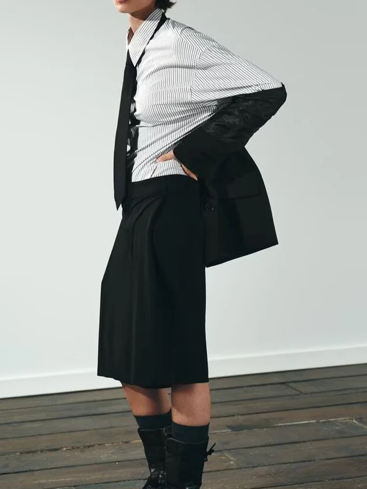 

Европейский и американский стиль, осенняя новая мода, повседневная женская одежда, дизайн, заниженное плечо, длинный рукав, галстук, украшение ши