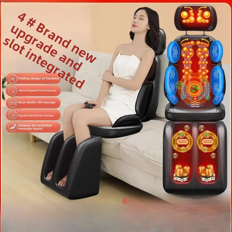 Multifunctional Full Body Massage Cushion, Kneading Massager for Cervical, Back and Waist, Home Chair Cushion
