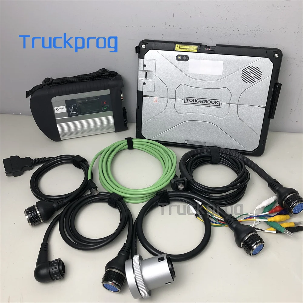 CF33 Tablet MB STAR C4 Multiplexer Car Truck Diagnostic Scanner Tool Xentry DAS WIS EPC DST Pathfinder Installed Ready to Use