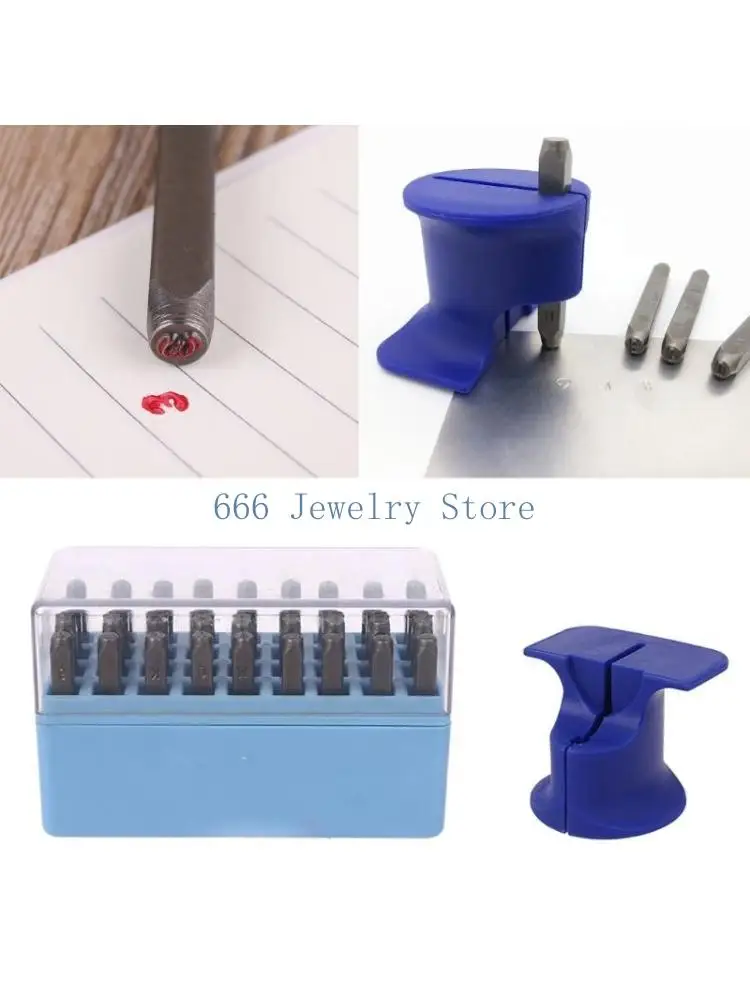 

F2TD Professional Grade Metal Stamping Number and Letter Stamp Set Printing Tools Accessory for Metal Stamping Projects