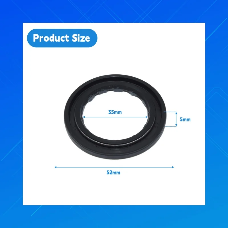 

Size:35x52x5mm.DMHUI High-quality NBR oil seal for hydraulic pumps,Fit for OMS160 633B3197 gerotor motor oil seal BAKHDSN stype
