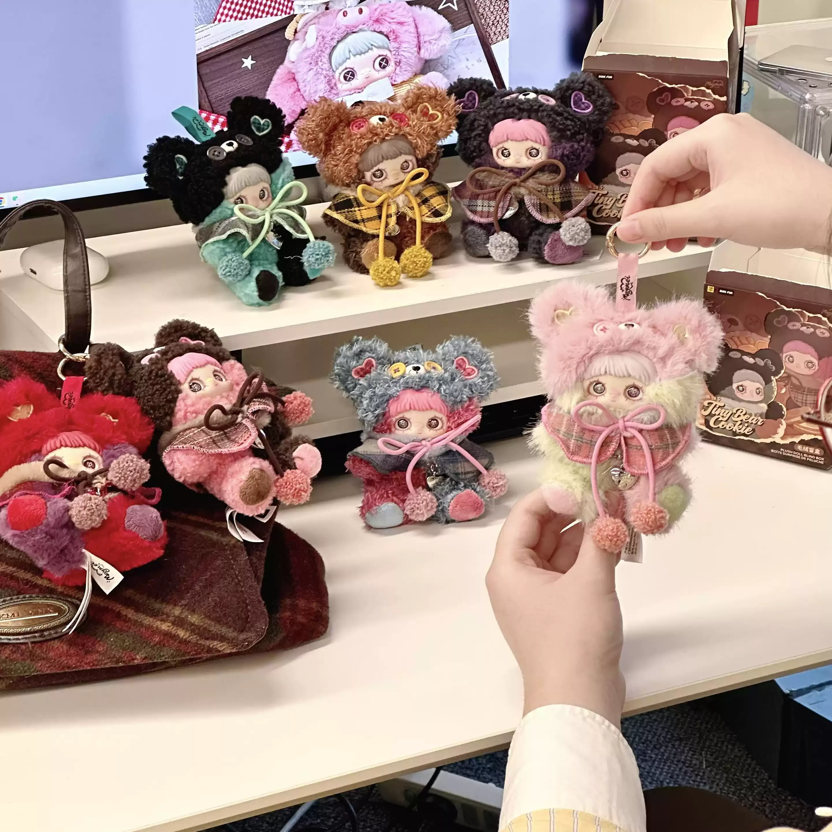 Genuine Maymei Blind Box Tiny Bear Cookie Series Blind Box Kawaii Doll Mystery Box Anime Figure Desktop Ornament Toy Gifts