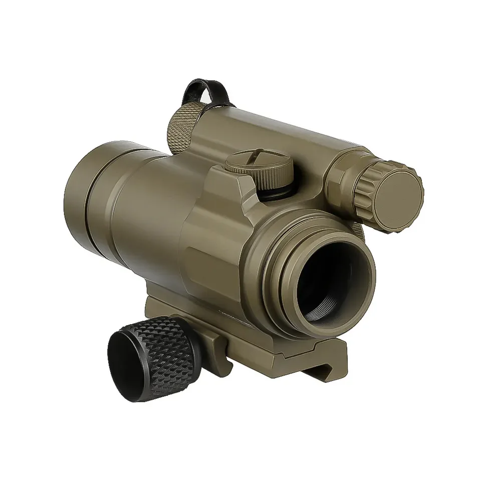 Tactical M4 Red Dot Scope, Hunting Rifle Optics with Standard Spacer and Rubber Lens Cover, 1X33