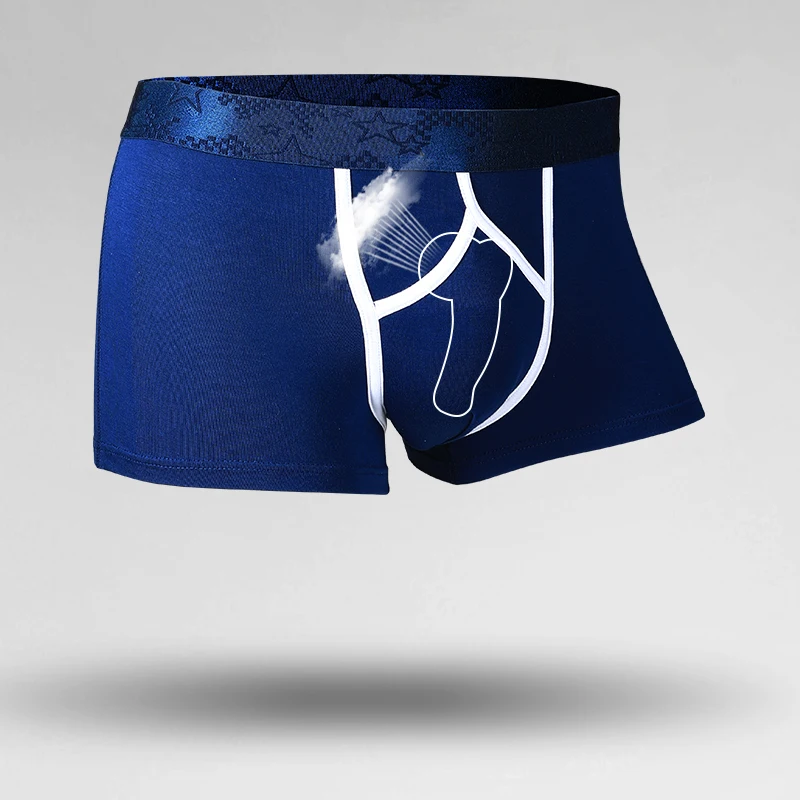 Men's Bullet-Shaped Scrotal Separation Underwear, Varicose Veins Scrotal Support Pouch, Sexy Boxer Briefs