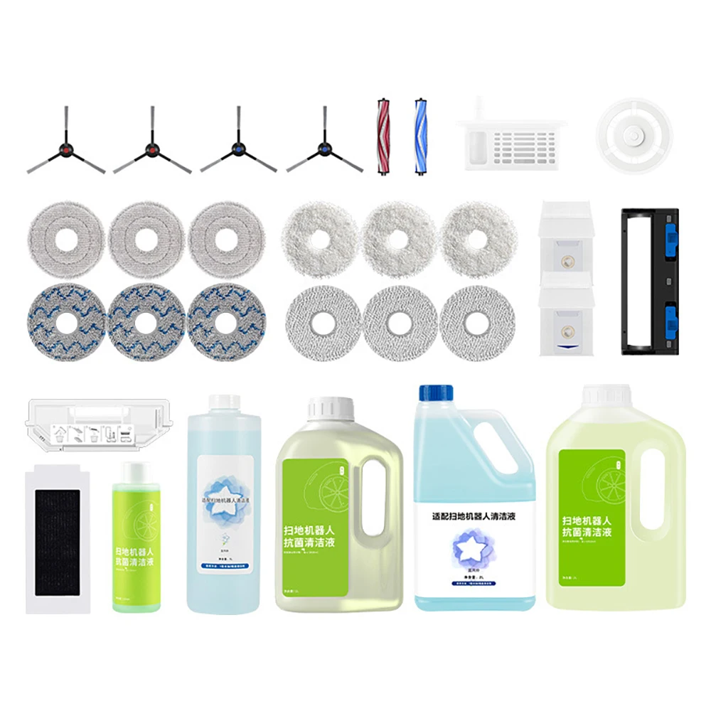 مجموعة ملحقات لـ Cobos T30 PRO Omni T30S AI ملحقات كنس فرشاة جانبية كيس لجميع الغبار المواد الاستهلاكية ممسحة