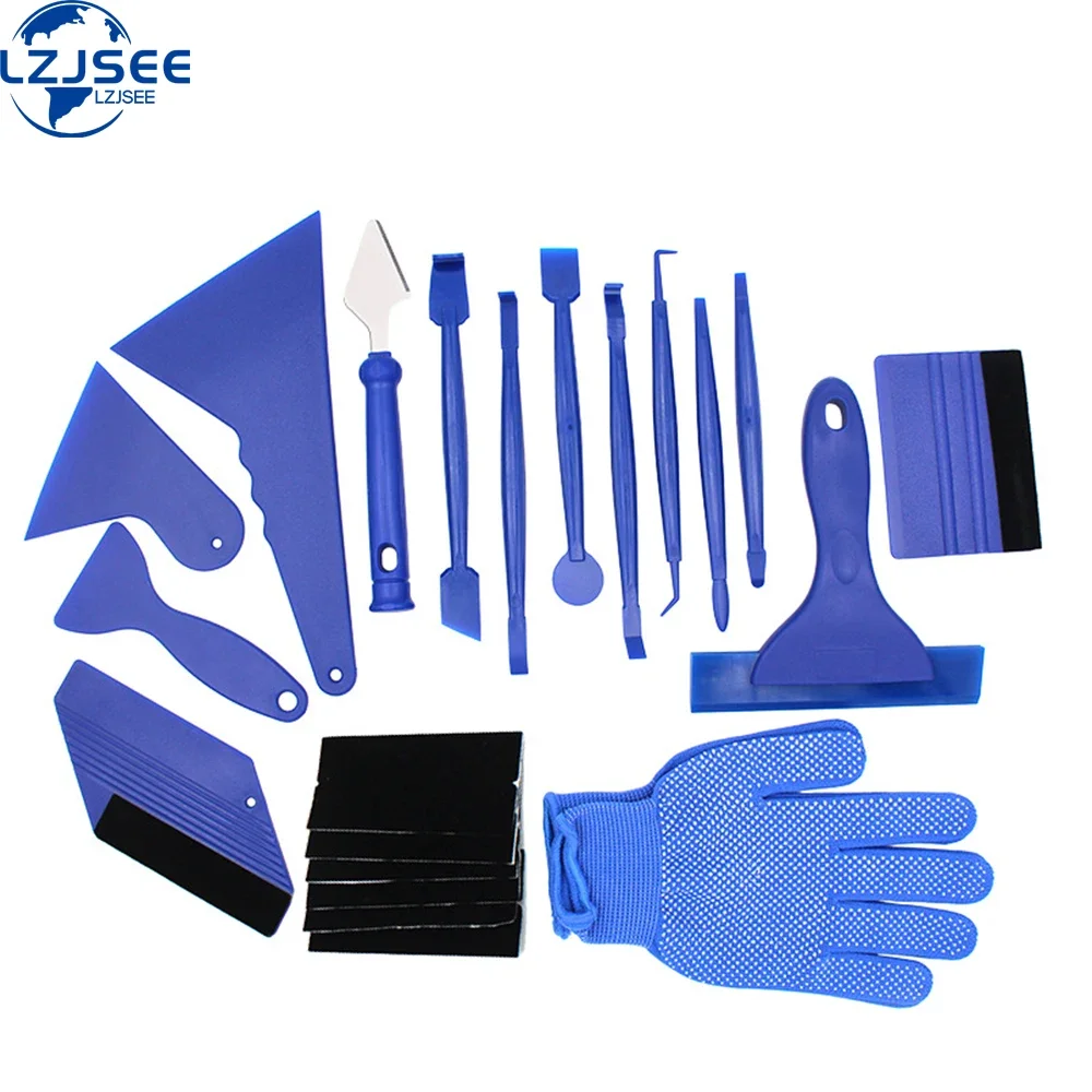 Car Wrapping Vinyl Tool Kit Window Film Tint Miniature Squeegee Auto Wrap Edge Trimming Stick Curves Slot Corner Installing Tool