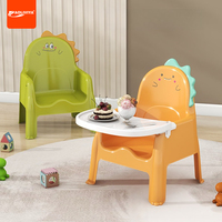 AOLIVIYA 1-3 Years Old Baby Eating Table Dining Chair Stool Baby Child Chair Household Plastic Back Seat Small Bench Multi-funct