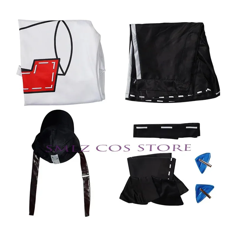 Game Identity V Cosplay Anime Lily Barrier Costume Cheerleader Uniform Hat Wig Set Halloween Party Role Play Outfit for Woman