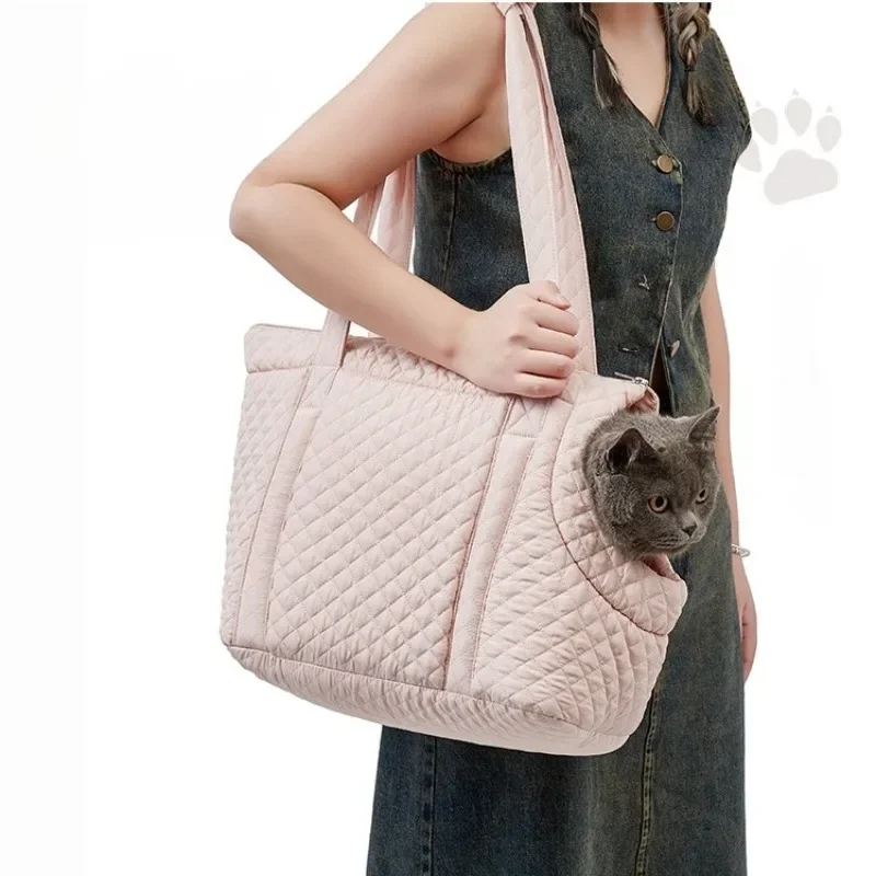 Autumn Winter Dog Bag for Small Dogs Portable Cat Bags Carriers for Travel Breathable Outing Cat Backpack Fashion Shoulder Bag