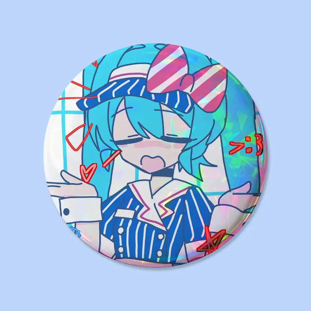 Niedliche M-Miku Kawaii Anstecknadeln Runde Kreative Broschen Taschen-Deko-Accessoires für Fans und Freunde Geschenke – Detail 16