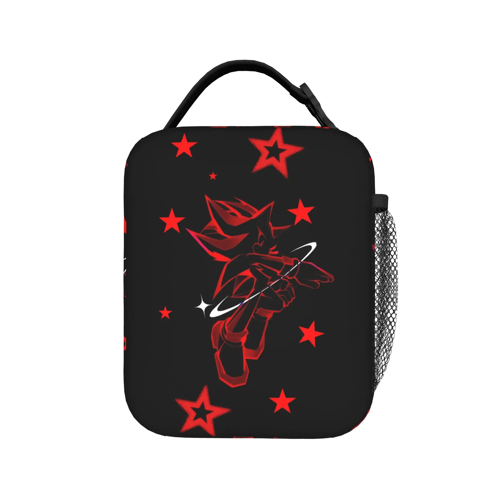 Shadow The Hedgehogs Thermal Insulated Lunch Bag for Work  Portable Bento Box Thermal Cooler Lunch Boxes