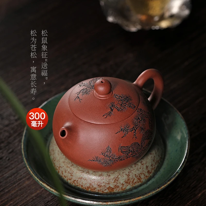 |Initiates a pot of tea sweet 】 yixing recommended all pure hand famous ore violet arenaceous kung fu tea kettle