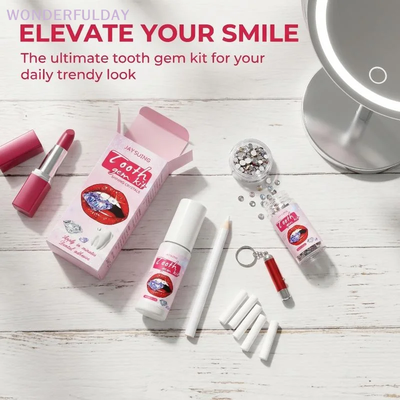 

New Tooth Gem Kit Tooth Beauty Easy To Remove Beautiful White Tooth Decoration Sturdy and Reliable DIY Tooth Set