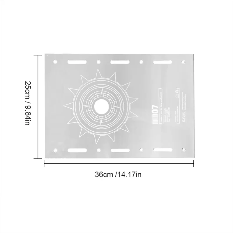 Прозрачная акриловая прозрачная столешница PORK-One для кемпинга на открытом воздухе, утолщенная доска