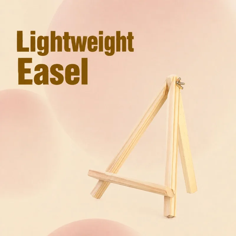Desktop Wooden Easel Tabletop Display Stand Beginner Tablet Holder Solid Mini Wood Rack Modern Simple Art Frame Home Display