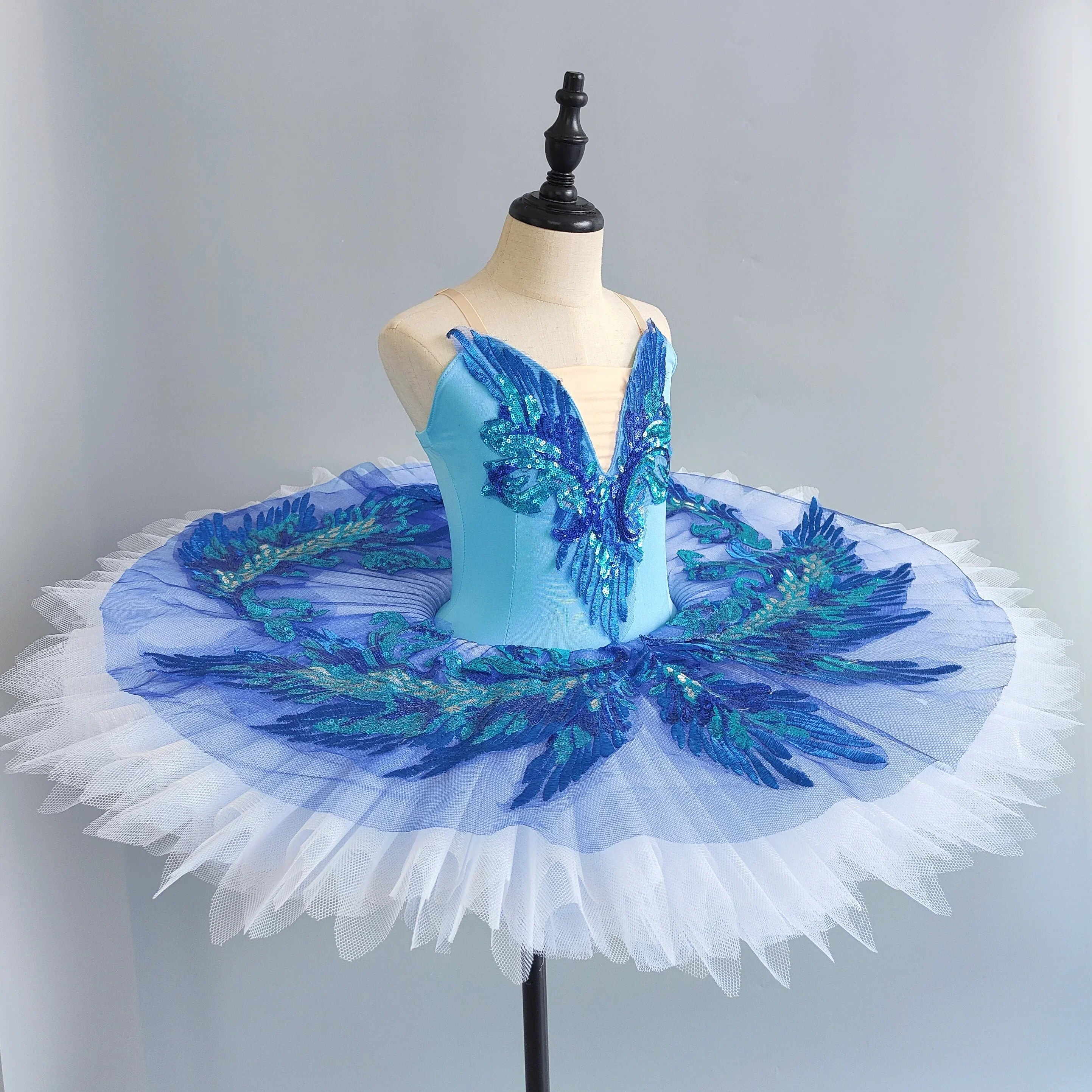 Tutu de Ballet Blanc pour Fille et Femme, Crêpe de Lac, Costumes de brevde ix, Robe Professionnelle pour Adultes et Enfants